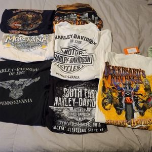 Harley davidson tshirt lot